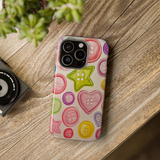 Betsy Mae Buttons Magnetic Tough Phone Case