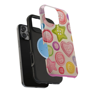 Betsy Mae Buttons Magnetic Tough Phone Case