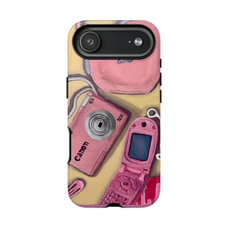 Pink Nokia Iphone Tough Phone Case