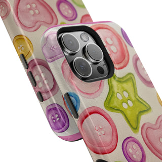 Betsy Mae Buttons Magnetic Tough Phone Case