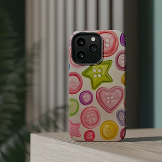 Betsy Mae Buttons Magnetic Tough Phone Case
