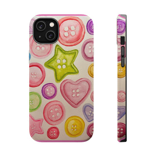 Betsy Mae Buttons Magnetic Tough Phone Case