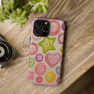 Betsy Mae Buttons Magnetic Tough Phone Case
