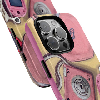 Pink Nokia Iphone Tough Phone Case