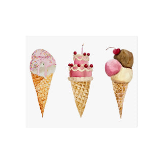 Watercolor Cone Series