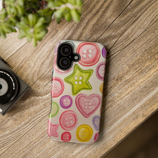 Betsy Mae Buttons Magnetic Tough Phone Case