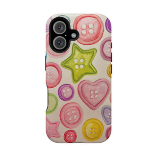 Betsy Mae Buttons Magnetic Tough Phone Case