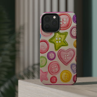 Betsy Mae Buttons Magnetic Tough Phone Case