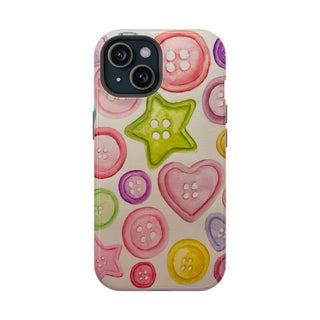 Betsy Mae Buttons Magnetic Tough Phone Case