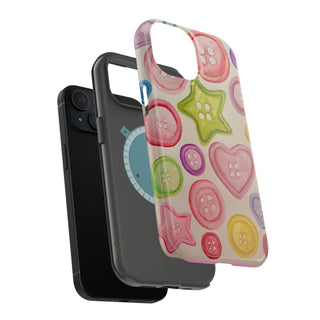Betsy Mae Buttons Magnetic Tough Phone Case