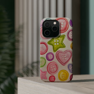 Betsy Mae Buttons Magnetic Tough Phone Case