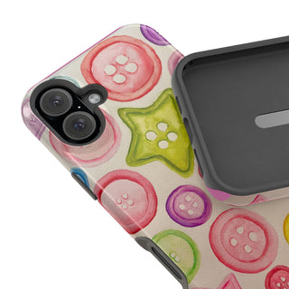Betsy Mae Buttons Magnetic Tough Phone Case