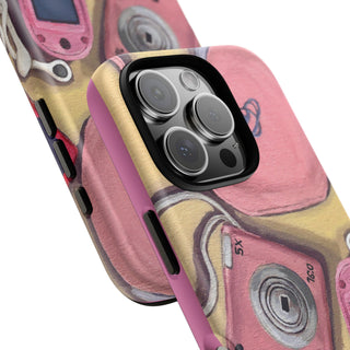 Pink Nokia Iphone Tough Phone Case