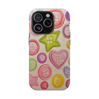 Betsy Mae Buttons Magnetic Tough Phone Case