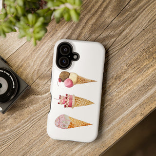 Watercolor Cone Magnetic Tough Phone Case