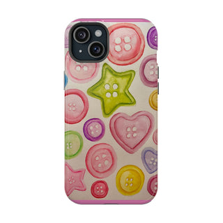 Betsy Mae Buttons Magnetic Tough Phone Case