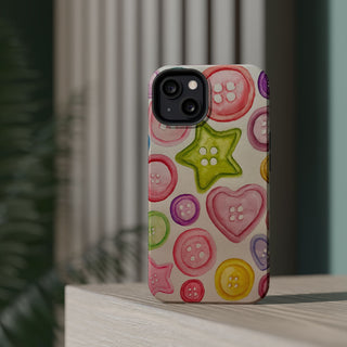 Betsy Mae Buttons Magnetic Tough Phone Case