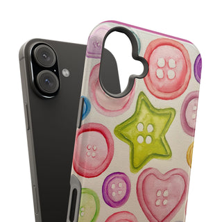 Betsy Mae Buttons Magnetic Tough Phone Case
