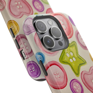 Betsy Mae Buttons Magnetic Tough Phone Case
