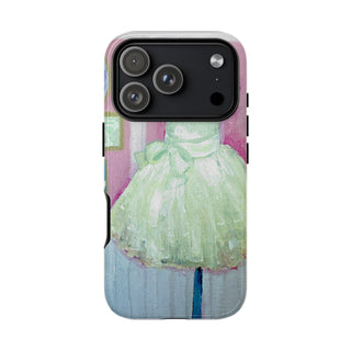 Coquette Dress Pink and White Phone Case, Tough Cases for iPhone, Samsung, Protective Smartphone Cover, Stylish Accessory, Girly Floral