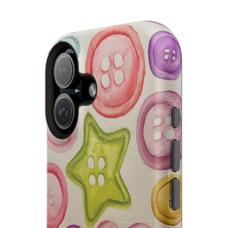 Betsy Mae Buttons Magnetic Tough Phone Case