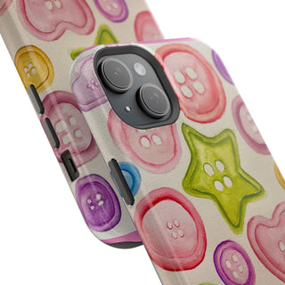 Betsy Mae Buttons Magnetic Tough Phone Case