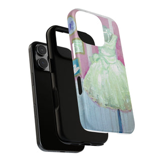 Coquette Dress Pink and White Phone Case, Tough Cases for iPhone, Samsung, Protective Smartphone Cover, Stylish Accessory, Girly Floral