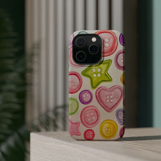 Betsy Mae Buttons Magnetic Tough Phone Case