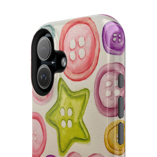 Betsy Mae Buttons Magnetic Tough Phone Case