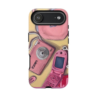 Pink Nokia Iphone Tough Phone Case
