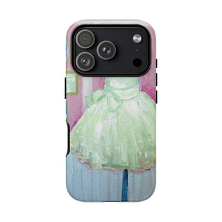 Coquette Dress Pink and White Phone Case, Tough Cases for iPhone, Samsung, Protective Smartphone Cover, Stylish Accessory, Girly Floral