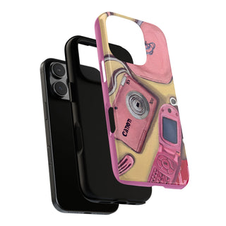 Pink Nokia Iphone Tough Phone Case