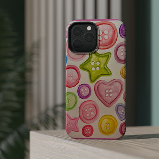 Betsy Mae Buttons Magnetic Tough Phone Case