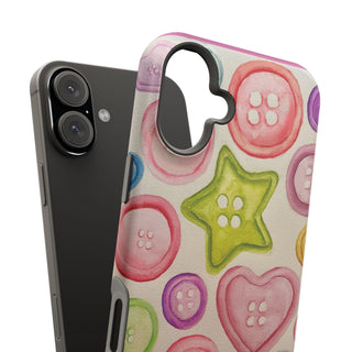 Betsy Mae Buttons Magnetic Tough Phone Case