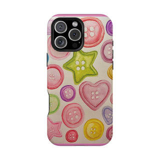 Betsy Mae Buttons Magnetic Tough Phone Case