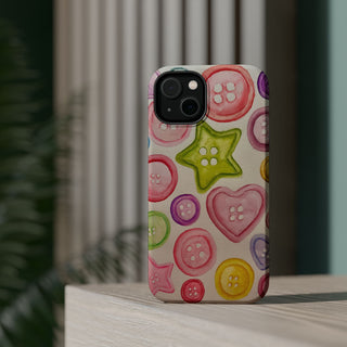 Betsy Mae Buttons Magnetic Tough Phone Case