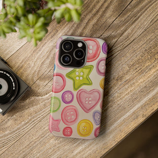 Betsy Mae Buttons Magnetic Tough Phone Case