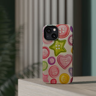 Betsy Mae Buttons Magnetic Tough Phone Case