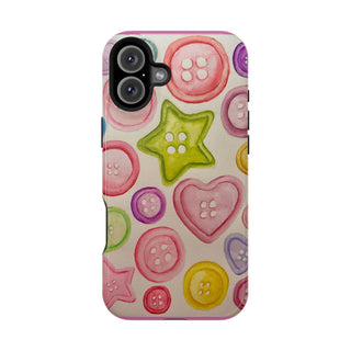 Betsy Mae Buttons Magnetic Tough Phone Case