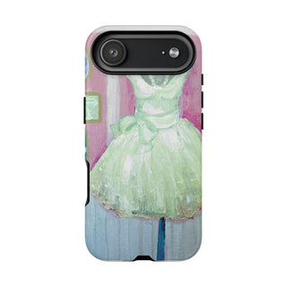 Coquette Dress Pink and White Phone Case, Tough Cases for iPhone, Samsung, Protective Smartphone Cover, Stylish Accessory, Girly Floral