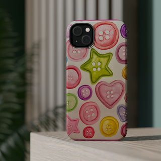 Betsy Mae Buttons Magnetic Tough Phone Case